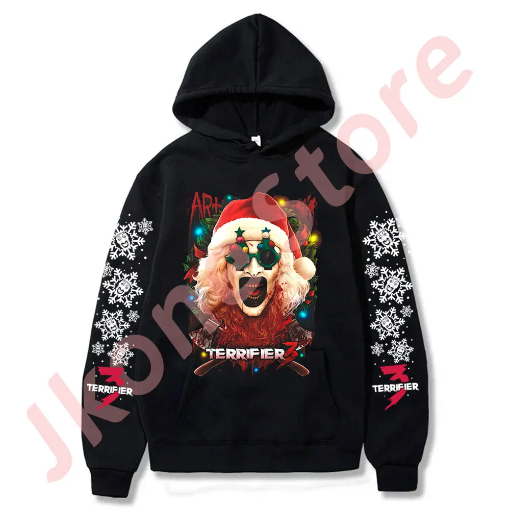 

Terrifier Yuletide Terror Hoodies Christmas Horror Movies Merch Pullovers Cosplay Women Men Fashion Casual Sweatshirts