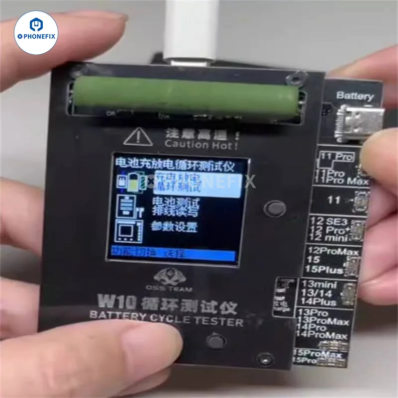 OSS Team W10 Battery Life Pop Up Tester Quickly Increase iPhone 11 12 13 14 15 Pro Max Battery Health and Replace Battery Tools