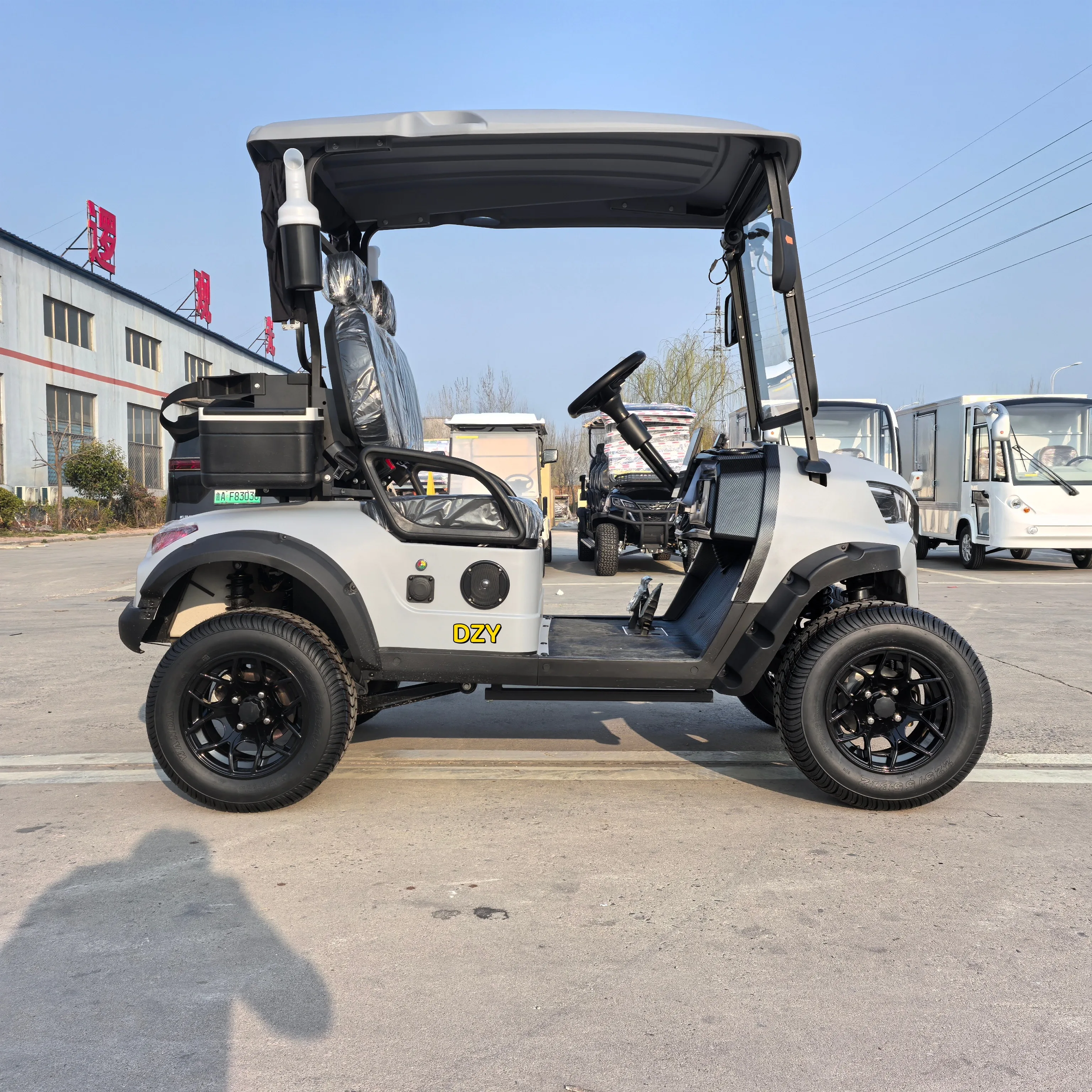 Hot Sale 4+2-Seater Electric Steel Buggy Golf Cart EEC Compliant 5kw Motor 48V Battery 30-50Km/h 90km Range 510kg Load Dot GCC