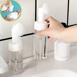 1Pc 100-250ml Facial Cleanser Mousse Foam Maker Bottles with Silicone Clean Brush Portable Soap Foaming Pump Dispenser Container