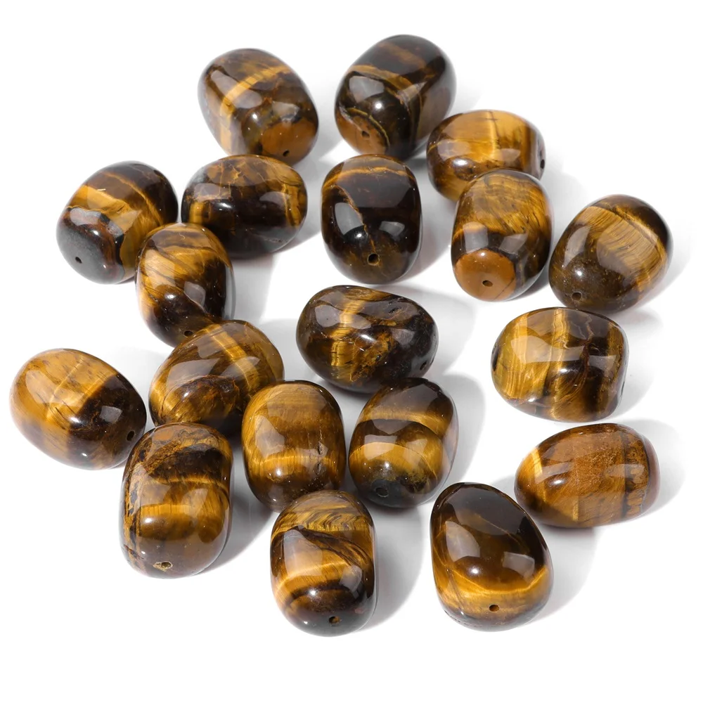 15x20mm Natural Tiger Eye Beads Healing Yoga Reiki Bead Loose Spacer Beads for Jewelry Making DIY Necklace Bracelet Earrings