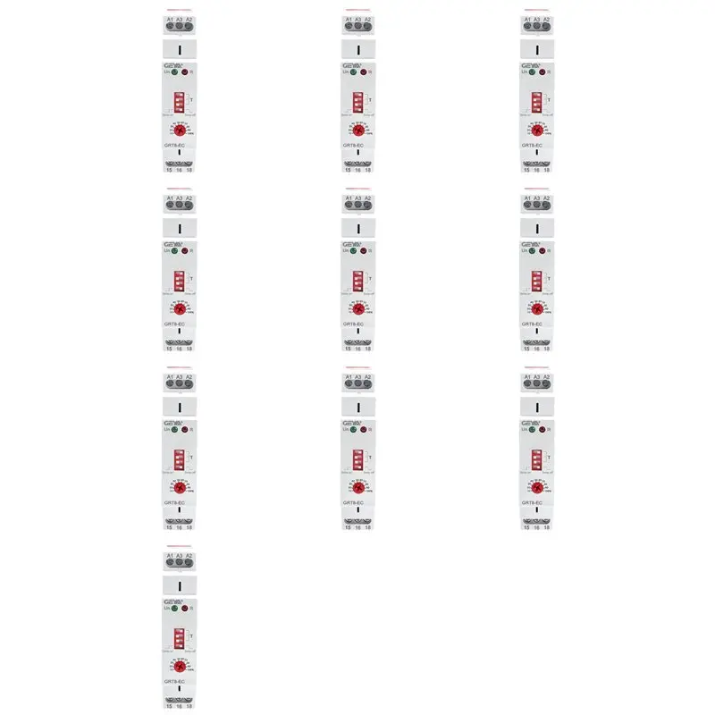 A53Q-10X GEYA GRT8-EC 10A Dual Function Timer Relay On Delay Or Off Delay Relay AC230V Time Relay