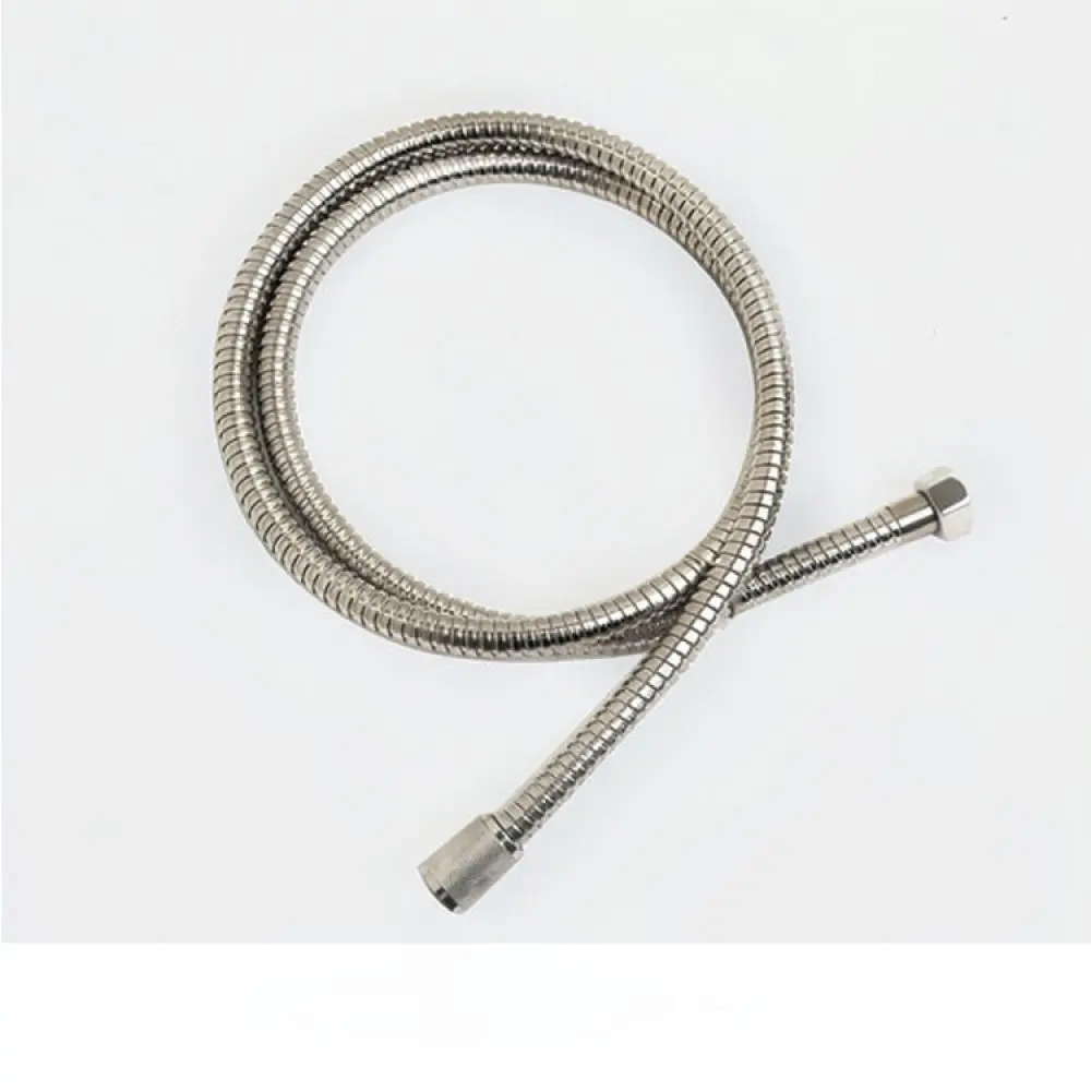Flexible Stainless Steel Shower Hose Bathroom Replacement Part Plumbing Accessory Chrome Finish For Universal Sprayer
