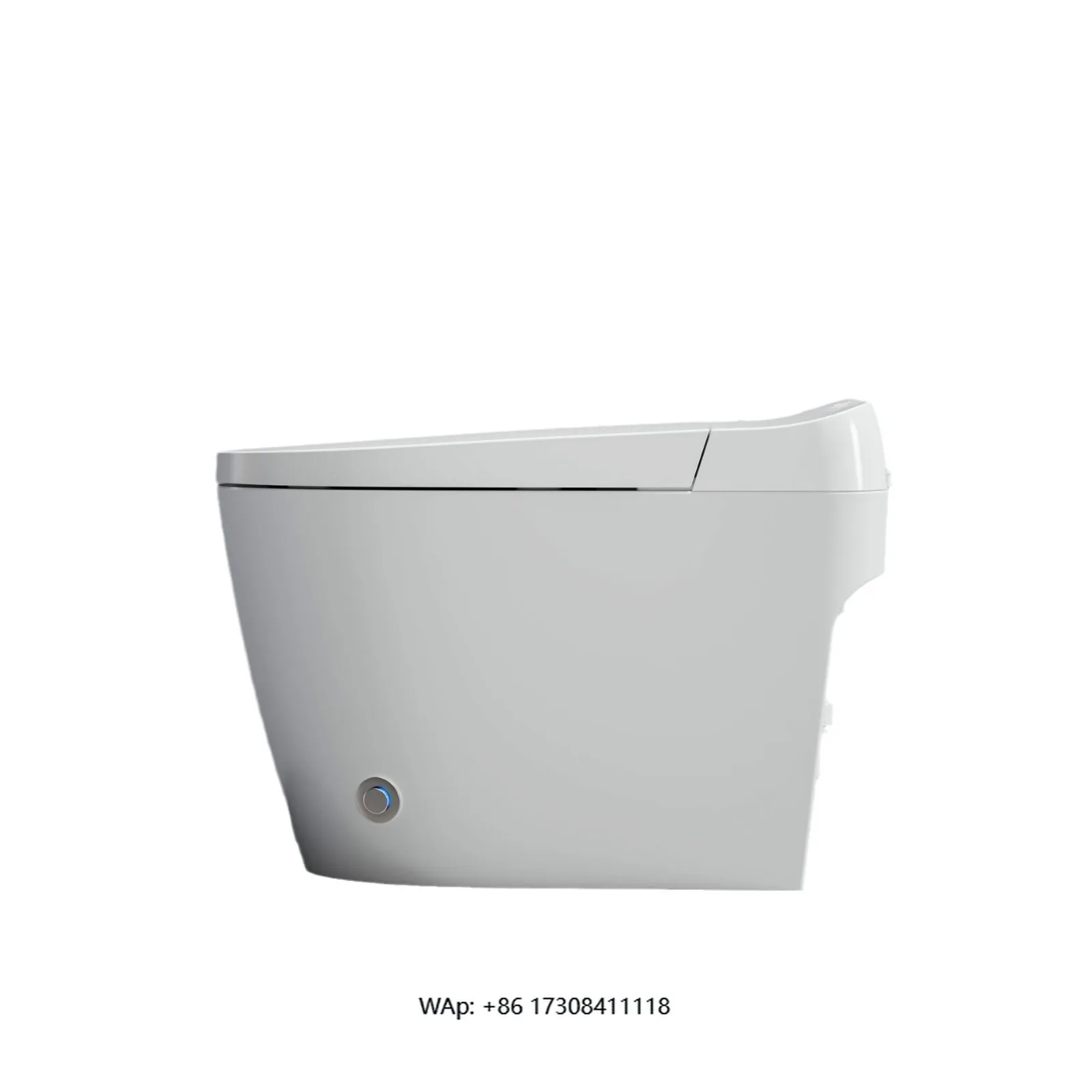 Smart Toilet Seat Auto Flush White Smart Toilet Warm Air Drying Bathroom Smart Toilet Intelligent Heated Seat