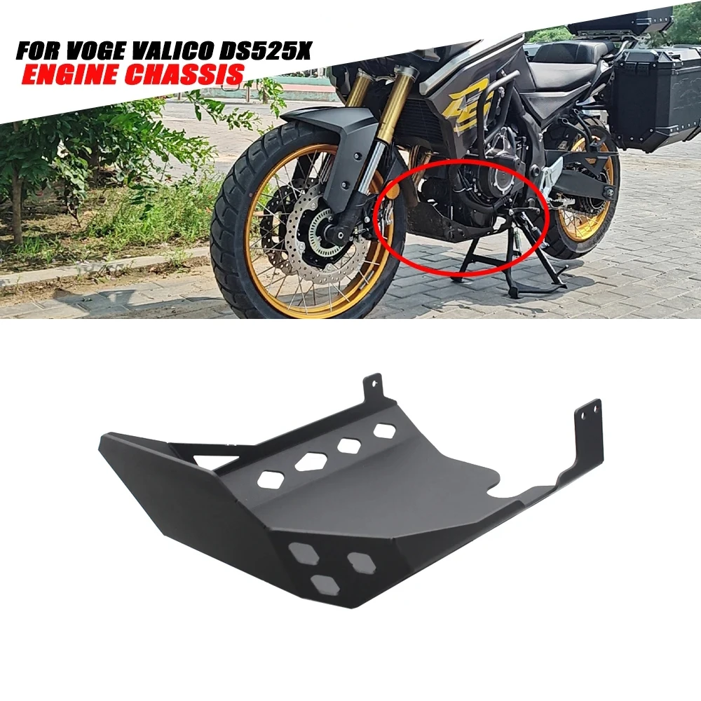 

Motorcycle CNC Aluminum Skid Plate Foot Rests Bash Frame Engine Guard Cover Chassis Protector Fit For VOGE Valico DS525X DS525 X