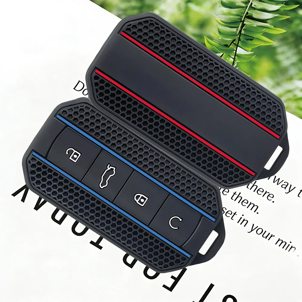 Car Key Case for Chery Jaecoo J7 7 J5 5 2025 2026 Silicone Remote Protection Cover Fob Shell Housing Holder Keychain Accessories