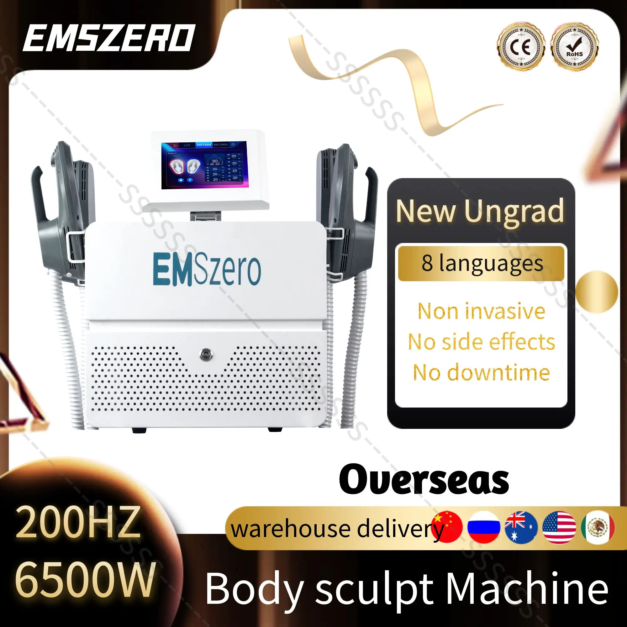 EMSzero 15 تسلا العضلات تحفيز إزالة الدهون الكهرومغناطيسية EMS الجسم التخسيس بعقب بناء آلة النحت صالون فقدان الوزن 2025