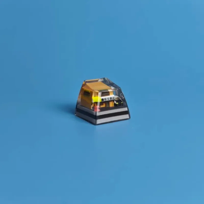 Fujiwara Tofu Shop tema Keycap personalizado Akihabara personalidad teclado tapa para teclado mecánico accesorios SA 1U niño regalo