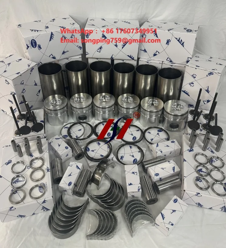 6BT5.9 QSB4.5 QSM11 QSX15 Engine Overhaul Rebuild Kit Piston Ring Gasket Set for Cummins Komatsu 6D102 6D107 6D114