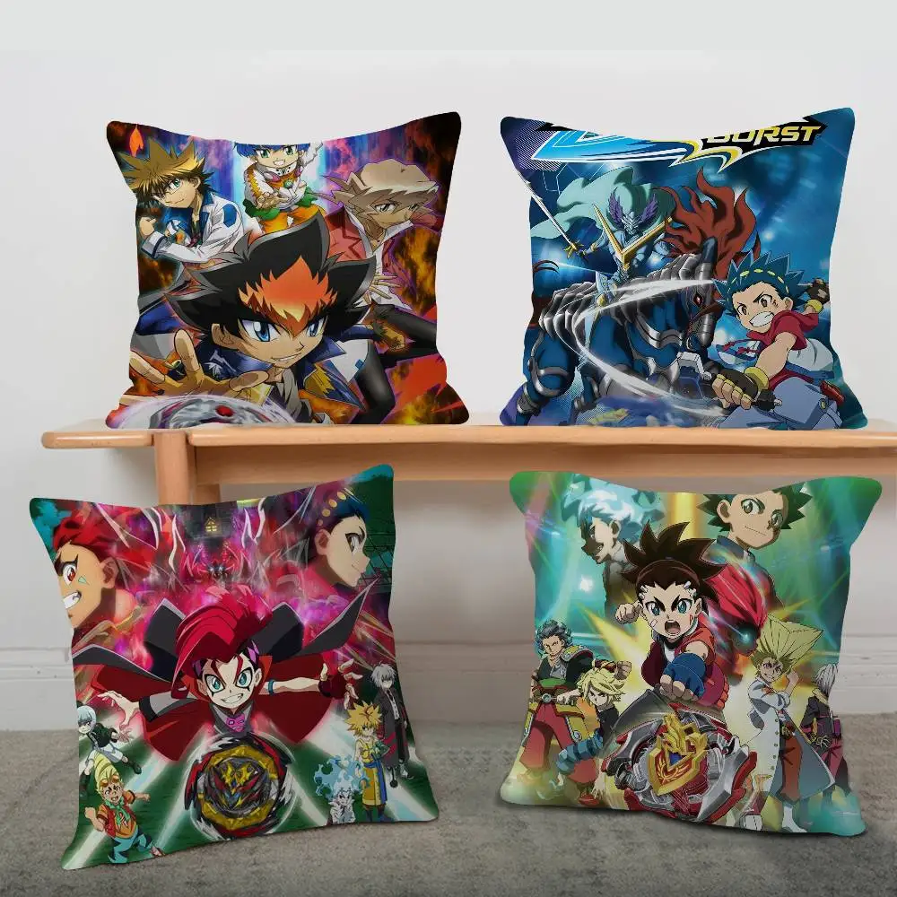 

Anime B-Beyblade Cushion Cover Car Throw Pillow Case For Sofa Car Christmas Gift 40x40cm 45x45cm