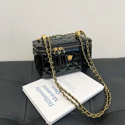 여성을위한 패션 미니 어깨 파티 가방 2025 PU 가죽 핸드백 숙녀 체인 Crossbody 가방 여성 작은 사각형 주머니 가방