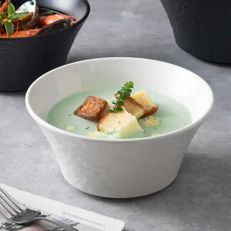 

Большая керамическая миска для супа с лапшой для домашней столовой салата Ramen Pho