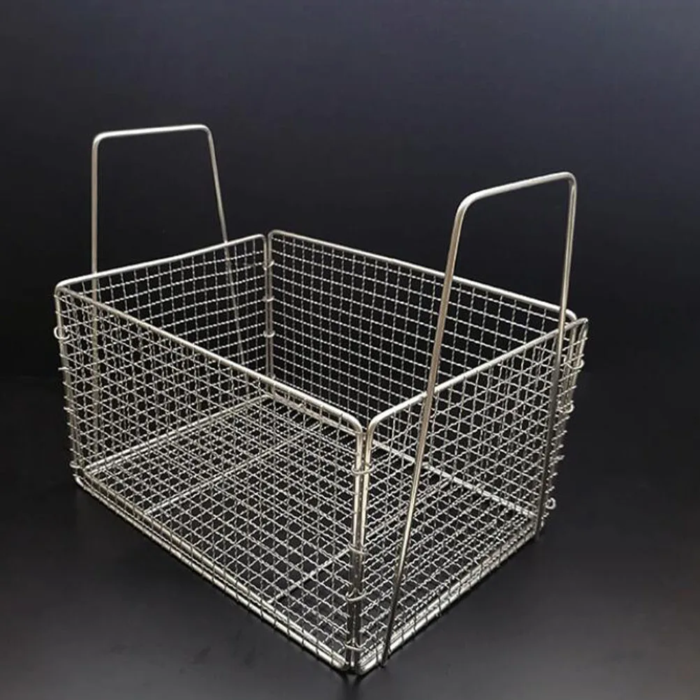 

1Pcs Stainless Steel Fry Basket Cooking Tool Kitchen Frying Grid Square Food Colander Strainer for Deep Frying French Fries