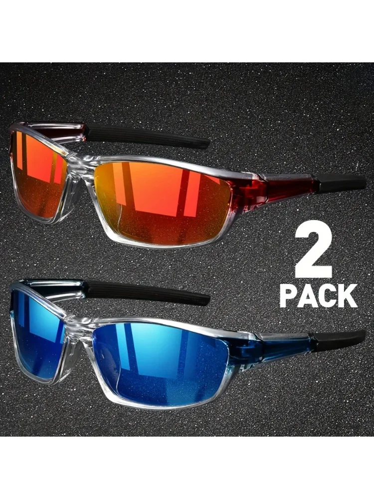 AliExpress QINGFEI 1/2PCS Sports Sunglasses for Men Lightweight Night Vision Male Shades Cycling Driving Fishing Fashion Mirror Sun Glasses