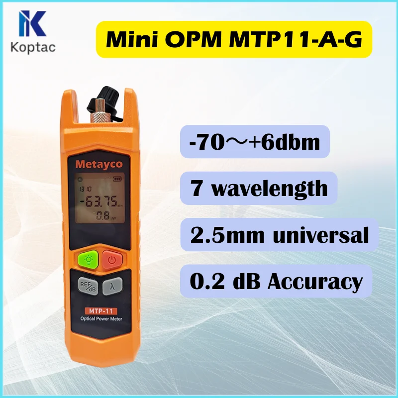 Metayco Mini OPM -70～+6dbm Optical Power Measurement Power Optical Meter Opm Tester