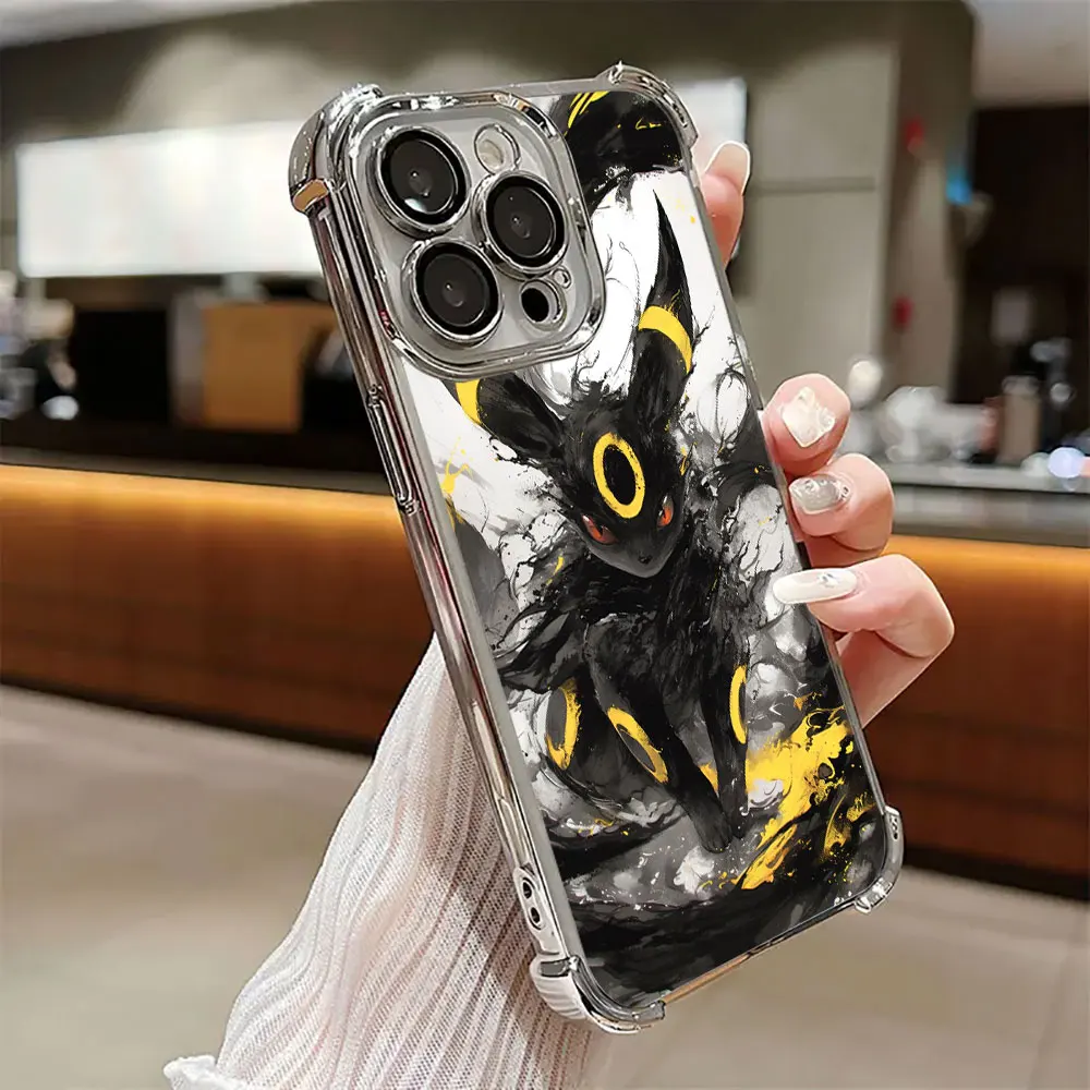 Case For Xiaomi Redmi 12C 13C 14C 15C 15A Note 15 14 Pro Plus 13 12 11 Pro 5G Cover P-Pokemons Umbreons Bulbasaurs Gengars Draw view 4