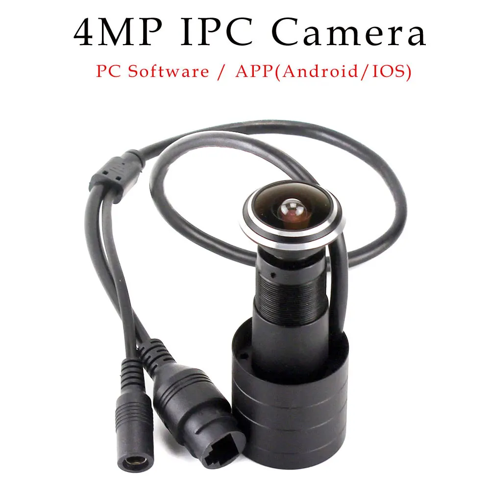 SUFCO ONVIF 2K 4MP réseau filaire porte oeil IP POE caméra 170 degrés Fisheye vidéo-oeil large sécurité à domicile Surveillance porte caméra
