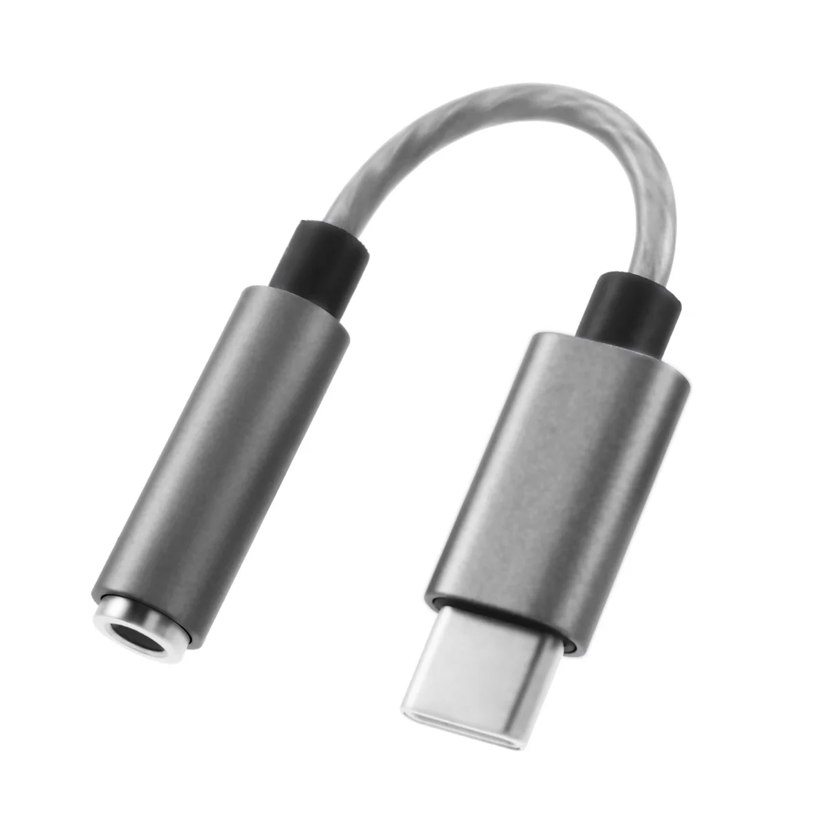 USB Type-Cヘッドフォンジャック,dacアダプター,Samsungスマートフォン用グレー,32ビット,384KHz,Nuc,alc5686,3.5mm