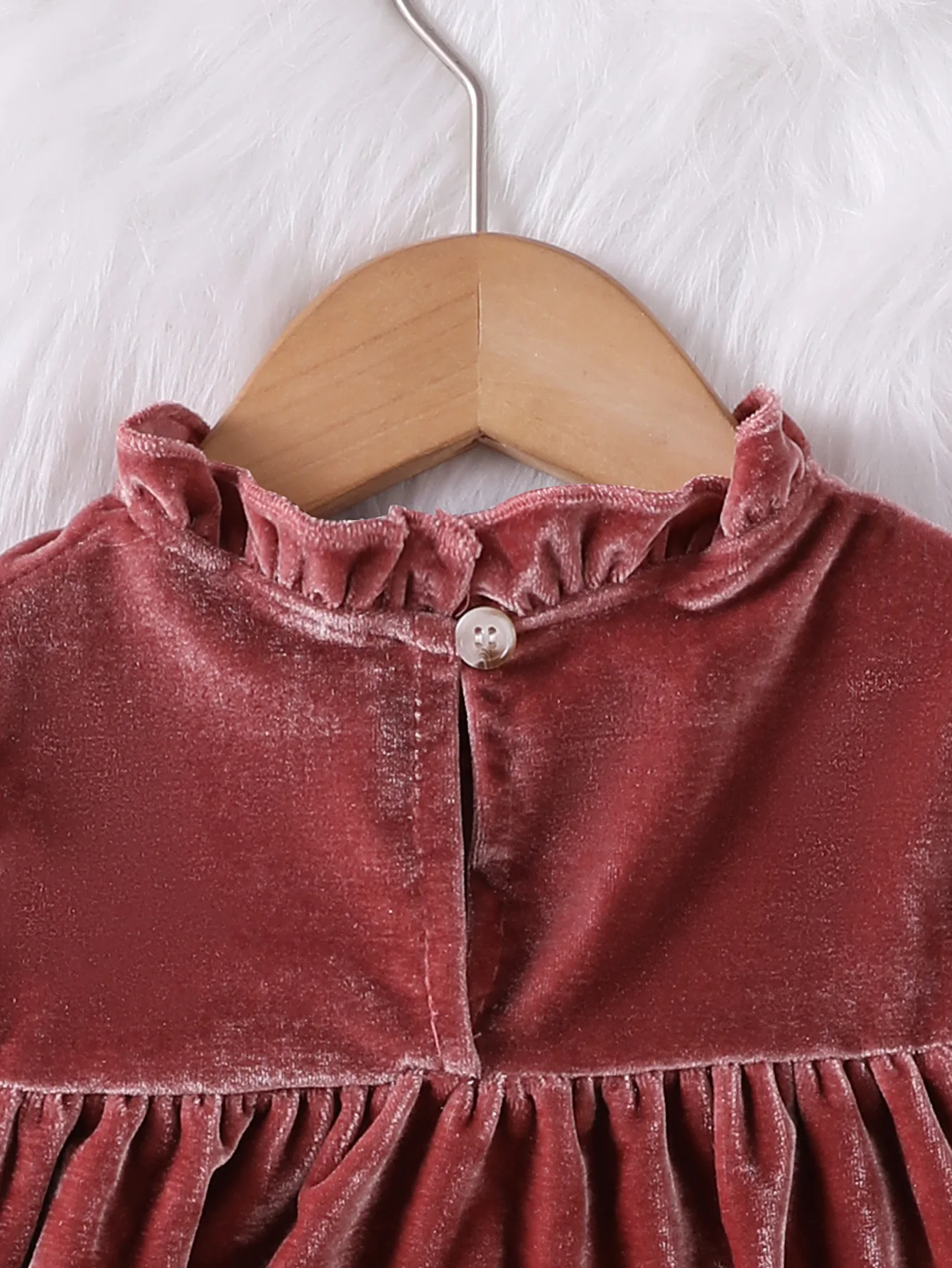 burgundy velvet dress kids Girls Burgundy Velvet Dress 4-5