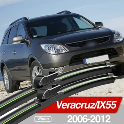 Dla Hyundai Veracruz IX55 2006-2012 pióra wycieraczek przedniej szyby 2 sztuk akcesoria do szyb przednich 2007 2008 2009 2010 2011