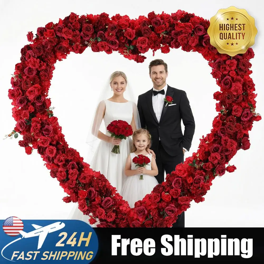 

Двухуровневая арка-стойка с декором из роз, съемная колонна для цветов, 3 фута, для церемоний, Дня святого Валентина, дня рождения, праздничного декора