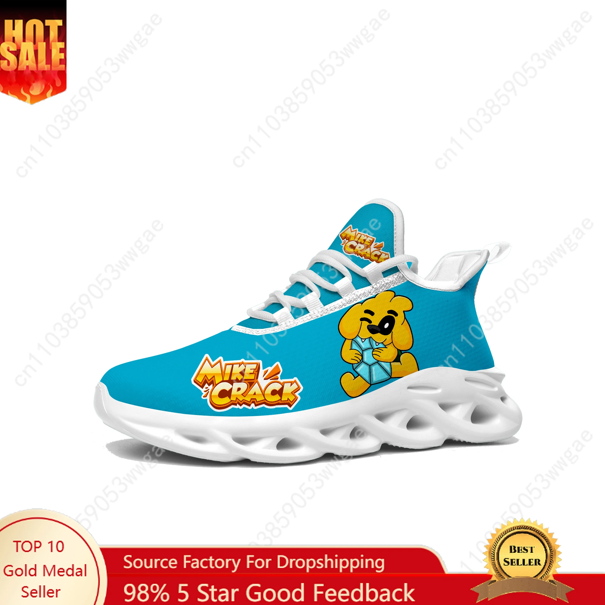 

Mikecrack Lace Mesh Shoes Flat Sneaker Mens Womens Sport Running Shoes Sport Sneakers High Quality Cartoon Customized Footwears