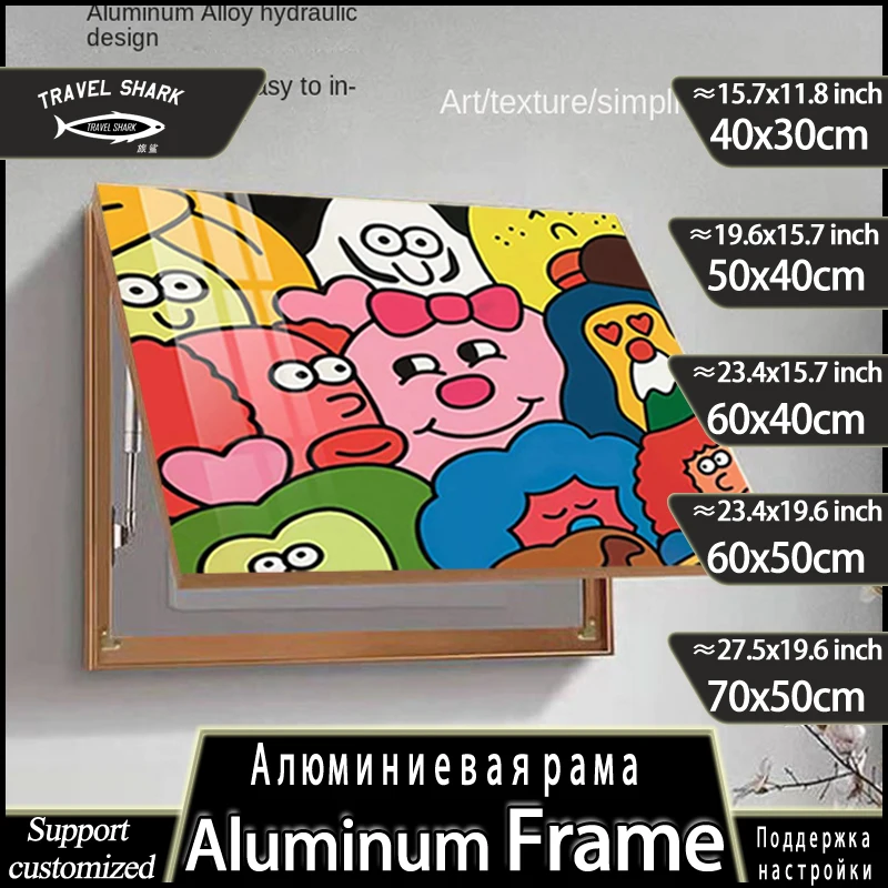 

Decor Painting Of Electric Meter Box Modern Design Vertical Home Living Room Hanging Mural Pictures Poster Photo With Frame