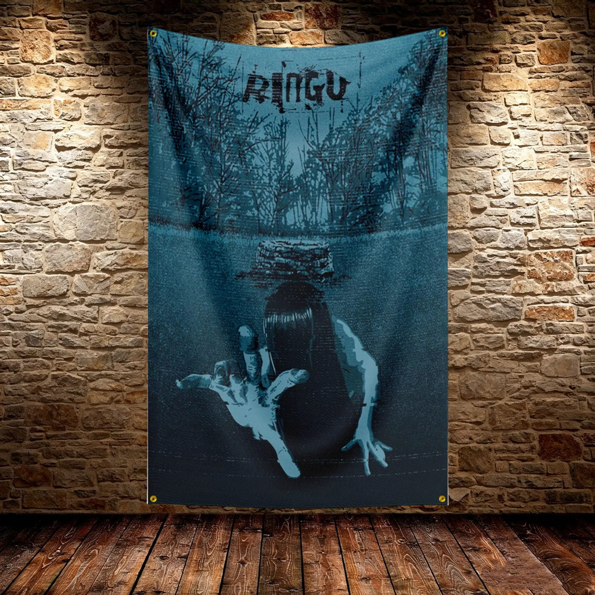 The Ring Movie Flag HD Printed Fade Resistant Hanging Banner For Camping Indoor Wall Home Festival Party Decor