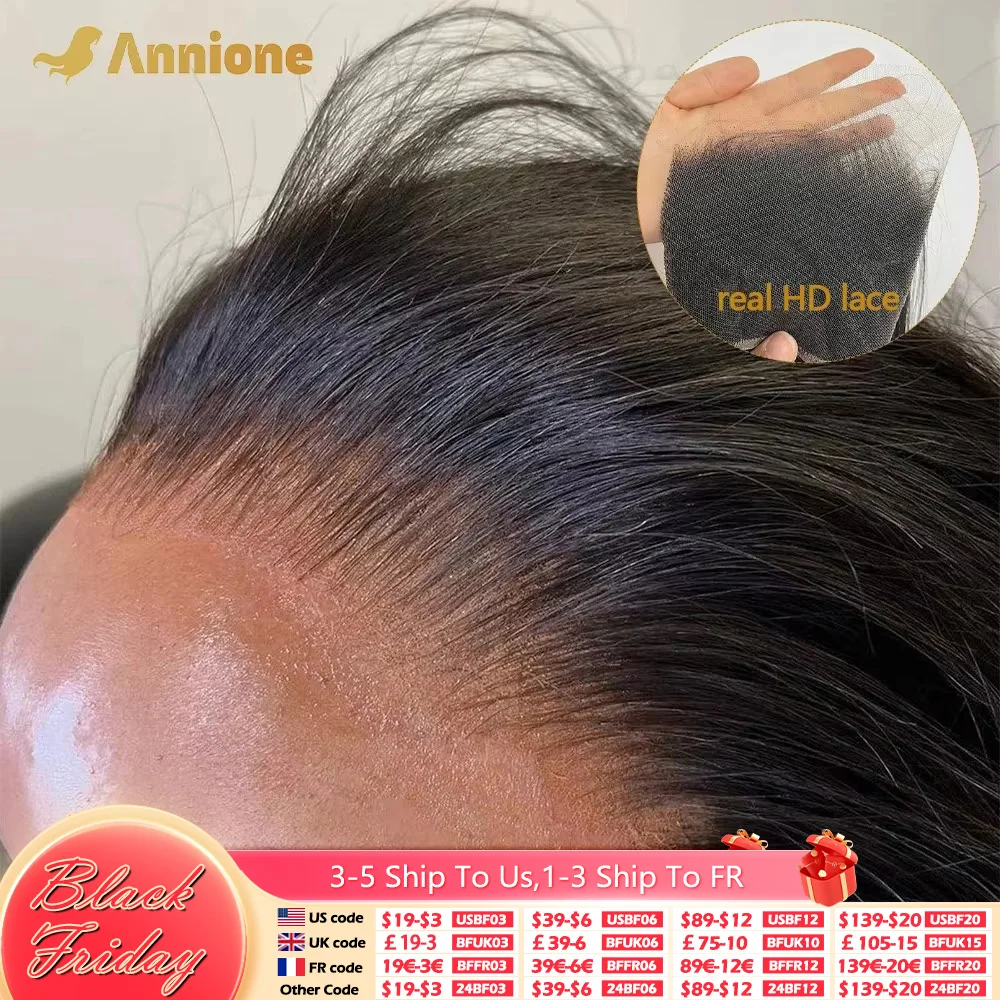 Annione 13x4 Frontale Dritto Del Merletto Solo Reale HD Trasparente Del Merletto 4x4 5x5 Chiusura 100% Capelli Umani Brasiliani HD Pre pizzicato Del Merletto