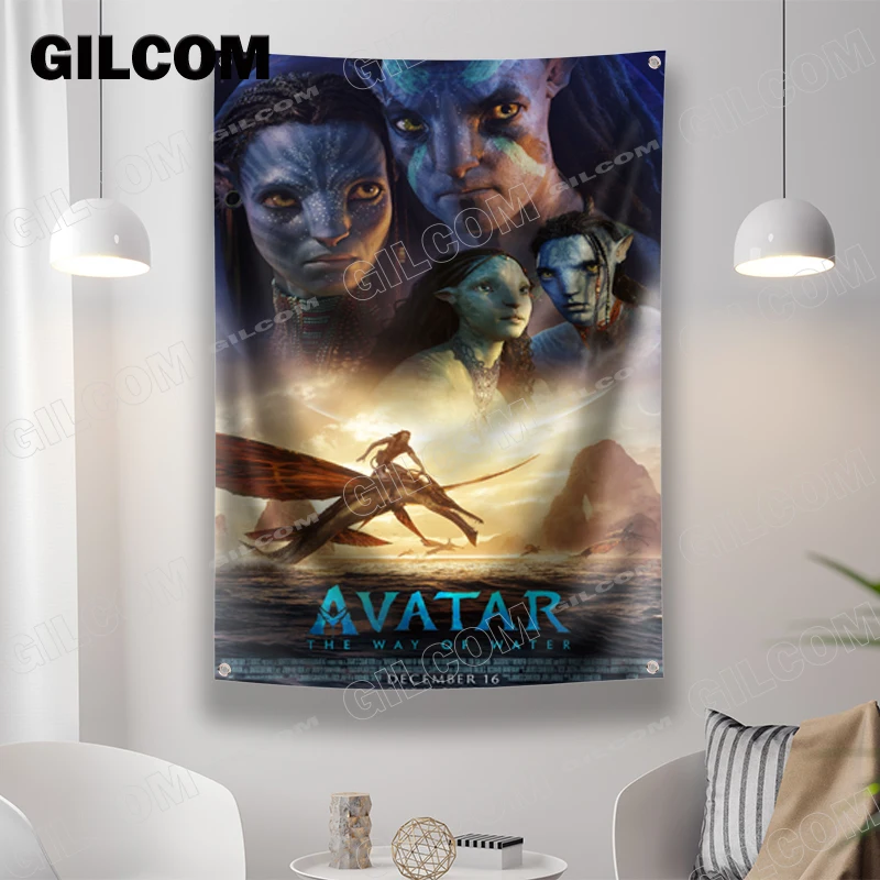 Avatar Warrior Flag Movie Poster Adventure Tapestry Background Yard Idea For Party Banner Table Wall Decoration Room Home Decor