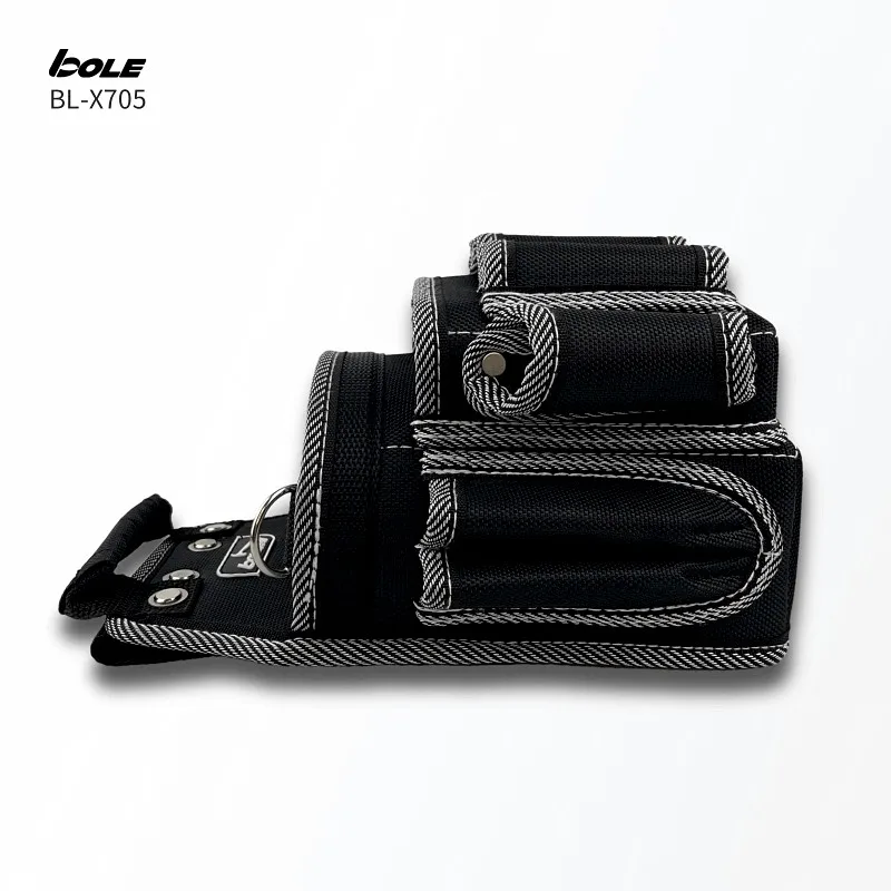 BOLE Tool Bag Electrician Special Tools Waist Bag Mountaineering Tool Storage Bag Back Hard Plate Reinforcement