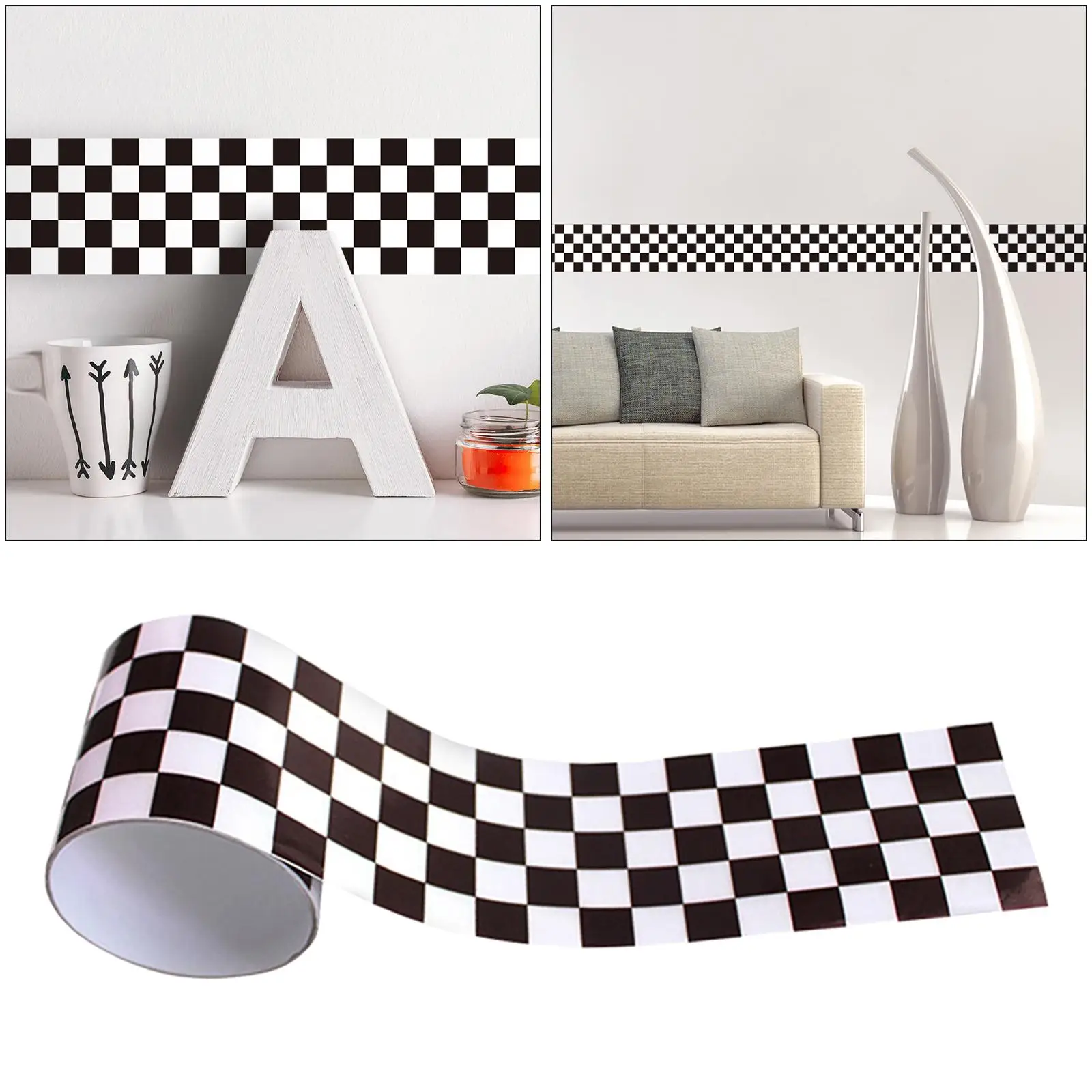 5x 1 Wall Decals Grid Mosaic Geometric Sticky Sticker Decor