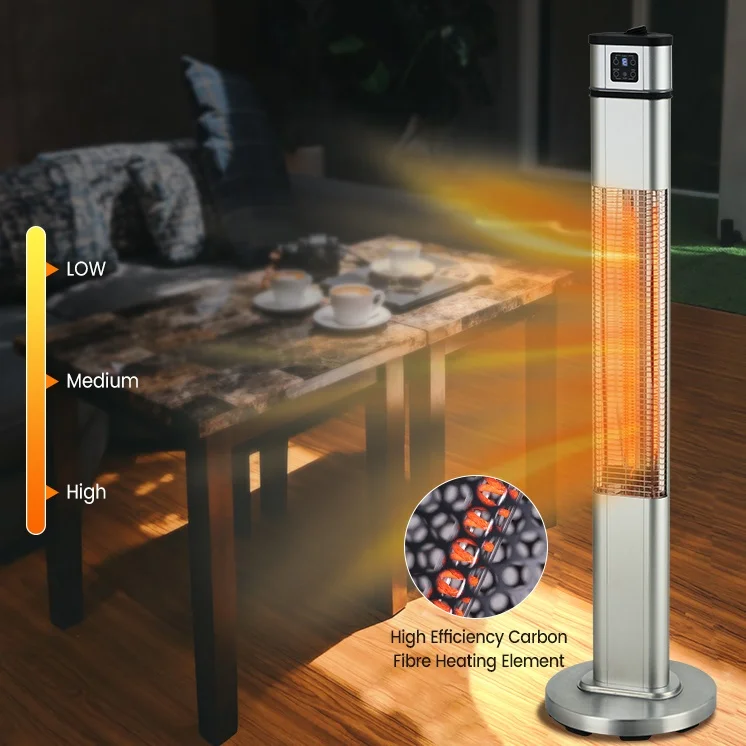 Standing Patio Room Infrared Carbon Fibre Patio Electric Heizstrahler Outdoor Heater