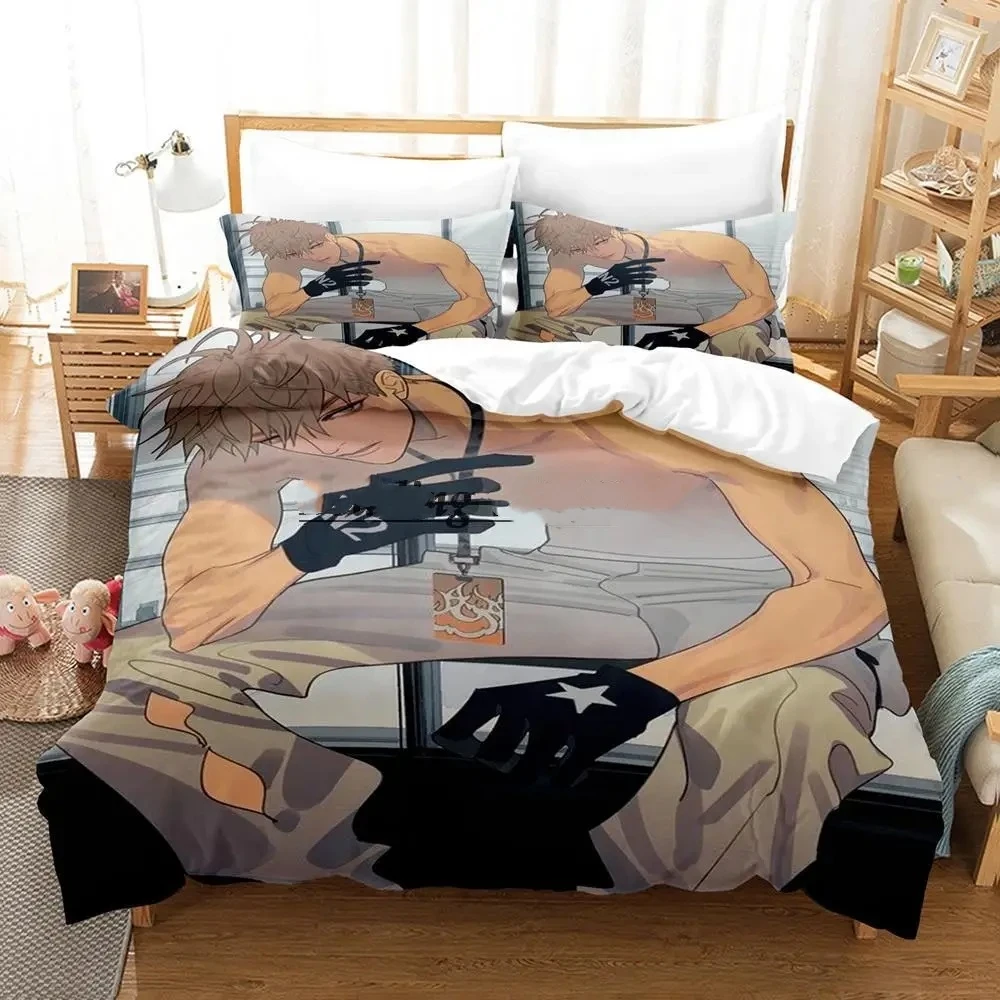 Old Xian BL Anime 19 Days Bedding Set Single Twin Full Queen King Size Bed Set Aldult Kid Bedroom Duvetcover Sets Anime Bed