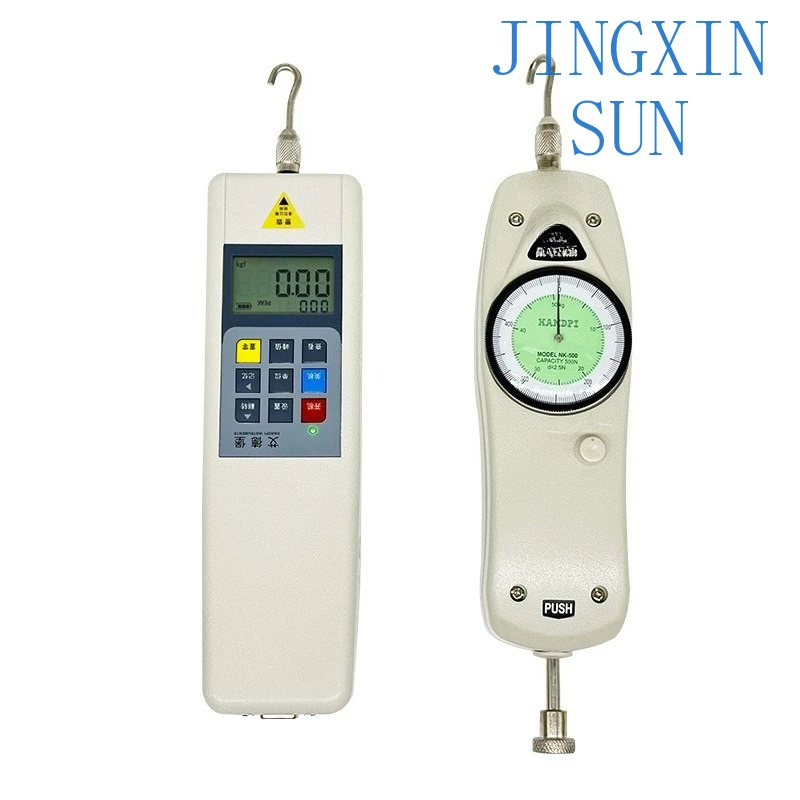 Digital display/pointer type push-pull force meter