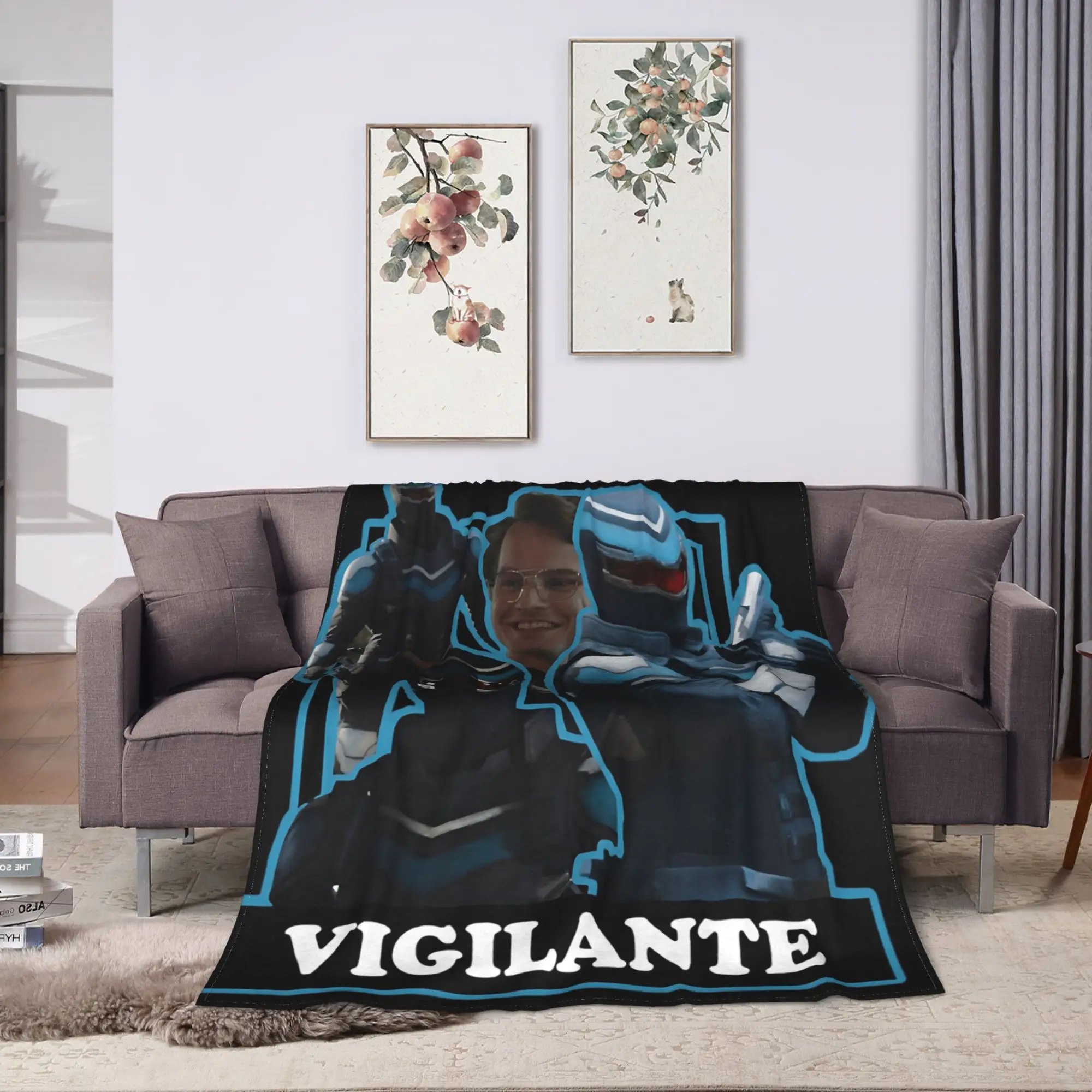 Vigilante صانعي السلام ميمي بطانية قطيفة للأطفال الكبار الفانيلا رمي بطانية لغرفة النوم لينة جودة مخصصة المفرش هدية #2