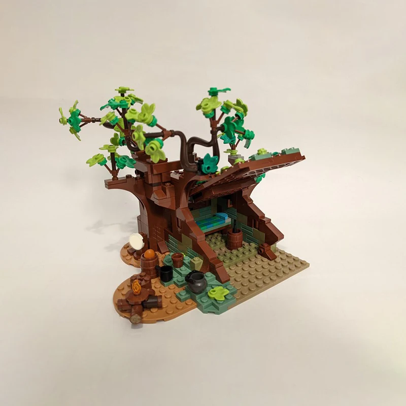 1425 قطعة MOC منزل الحداد القرون الوسطى وحدات اللبنات نموذج التعليمية لتقوم بها بنفسك لعبة التجميع للأولاد الهدايا