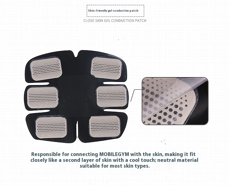 عضلات البطن لاصقة اللياقة البدنية وسادة البطن المياه هلام التصحيح 40 * 60 EMS استبدال مدرب عضلات البطن