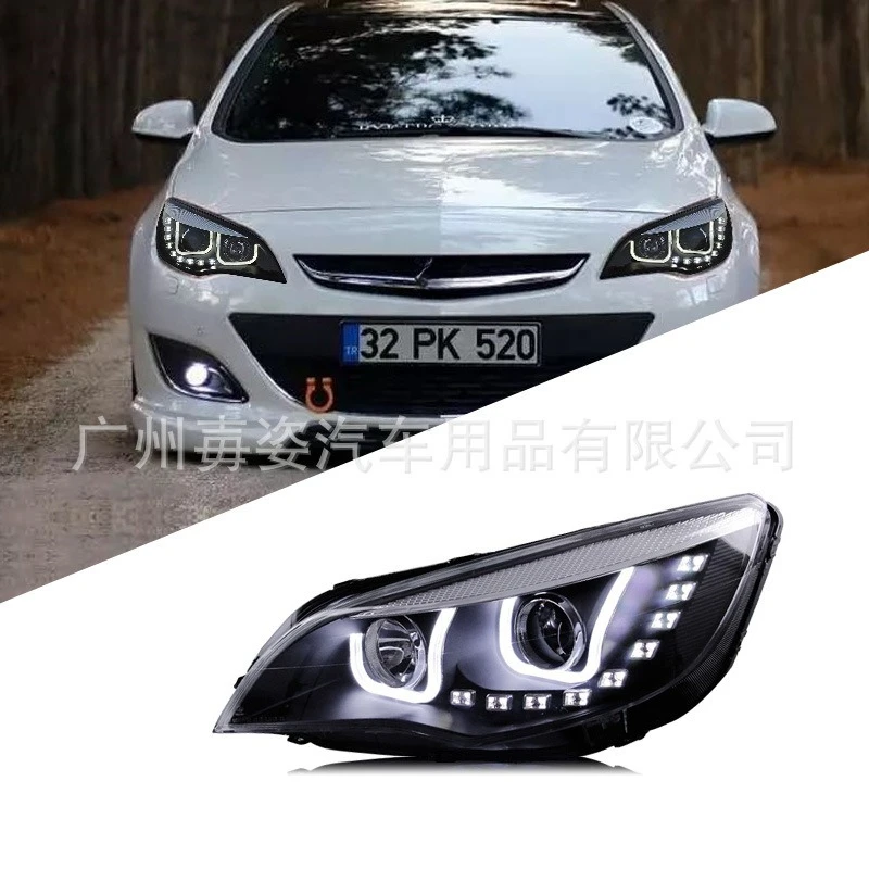 

Подходит для 09-14 Buick Yinglang XT, модифицированная светодиодная фара дневного света с двойной линзой, ксеноновая фара