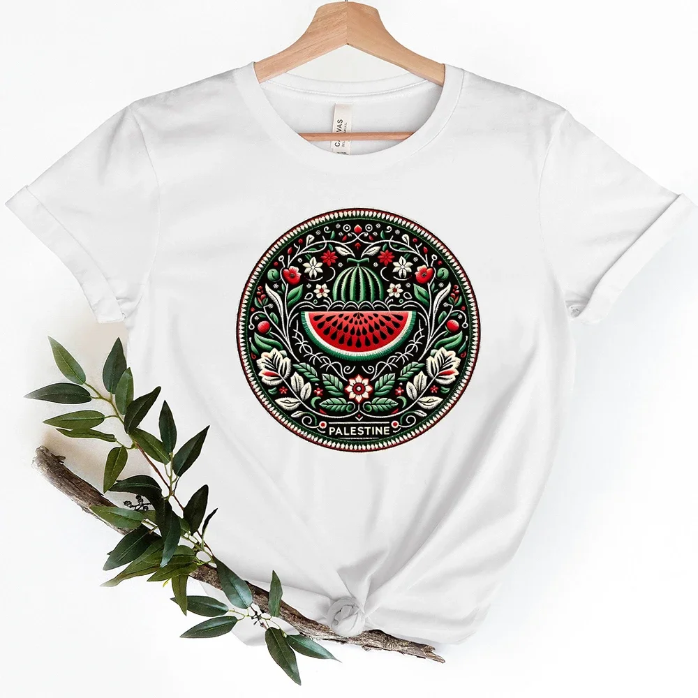 Interesting Watermelon, this is not Watermelon Academy T-shirt Love and Peace printed clothing pattern T-shirt Women\'s clothing