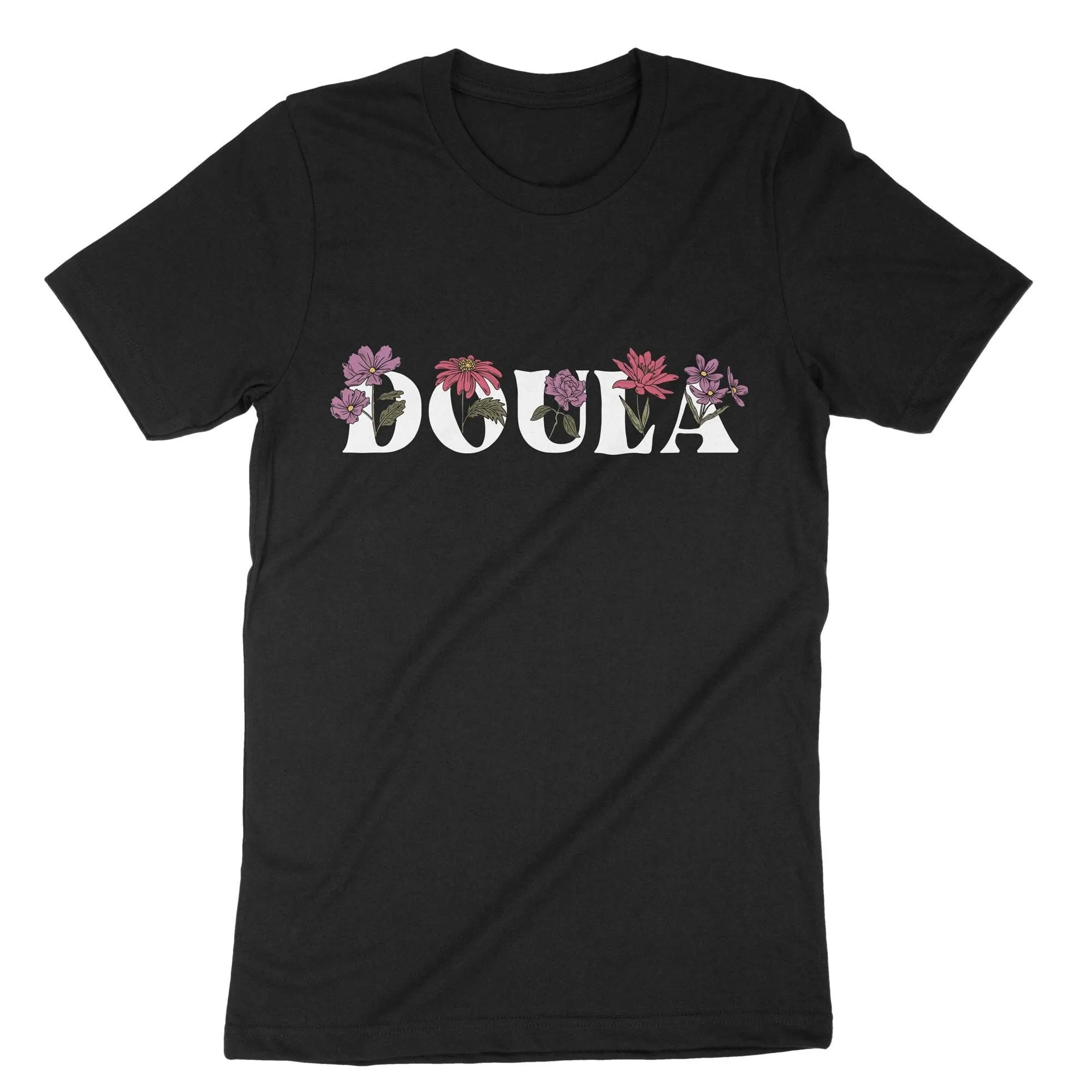 Doula Floral Midwife T Shirt Home Birth Mom Nurse Life Postpartum