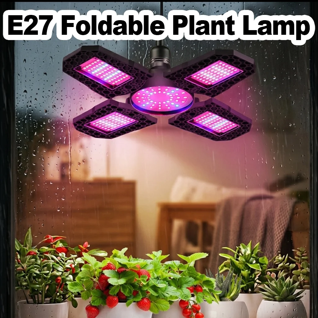 折りたたみ式成長ライト-e27-led-フルスペクトル成長電球水耕栽培苗植物成長花栽培ランプルームデコアート