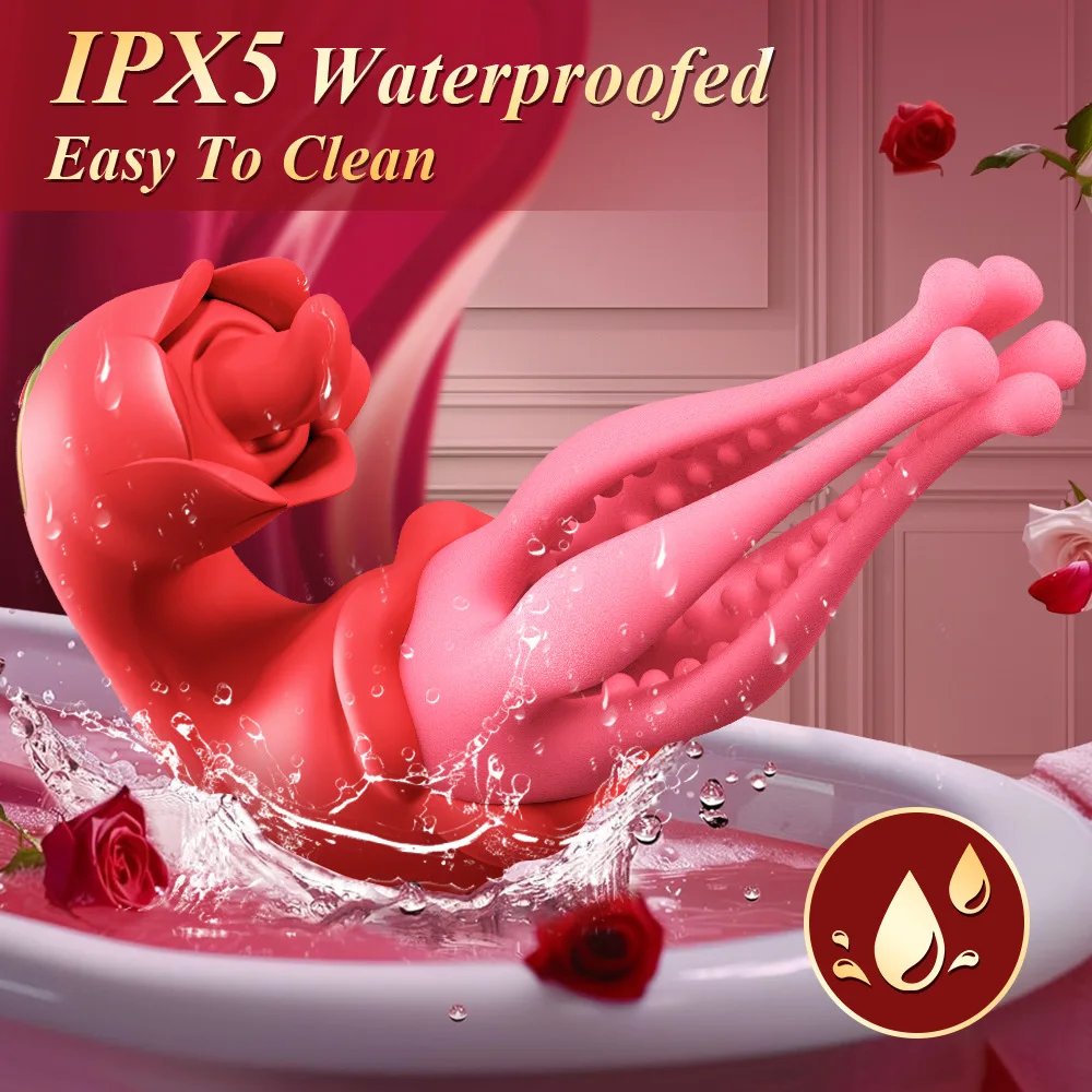 Вибратор для лизания языка, тренировка пяти лап, лизание языка, клитор, многочастотная стимуляция, сильный шок, секунды Tide, секс-игрушки