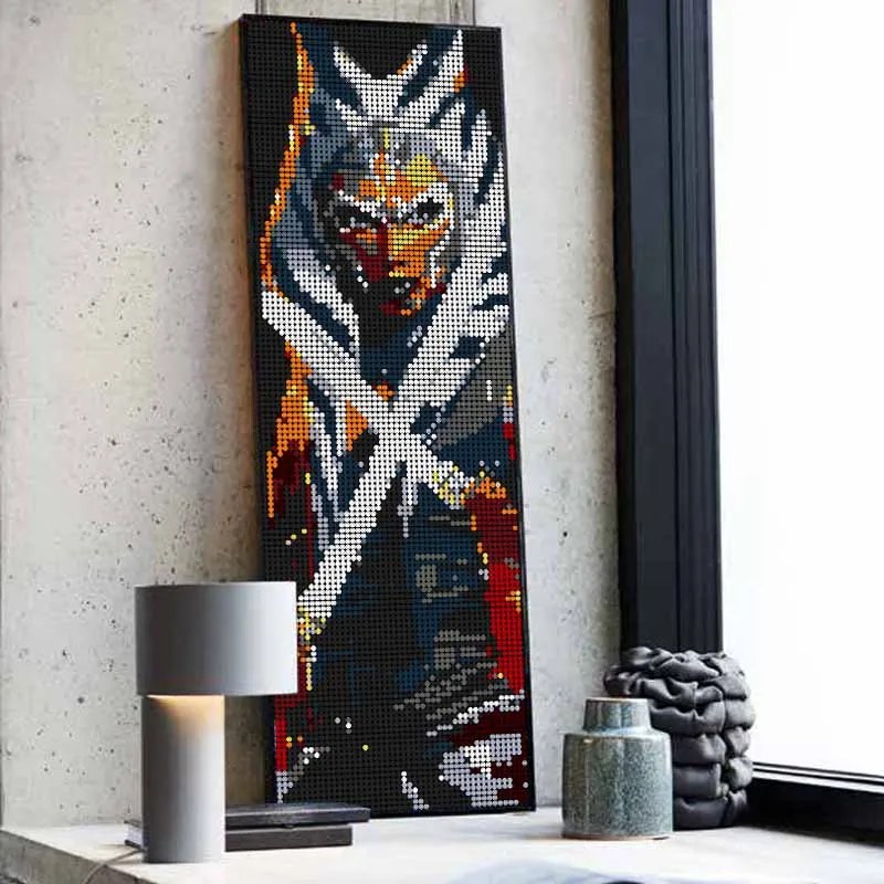 

MOC Ahsoka Tano Classic Pixel Art Painting Building Blocks Set Mosaic Bricks Star Movie Toys Best Christmas Birthday Gift