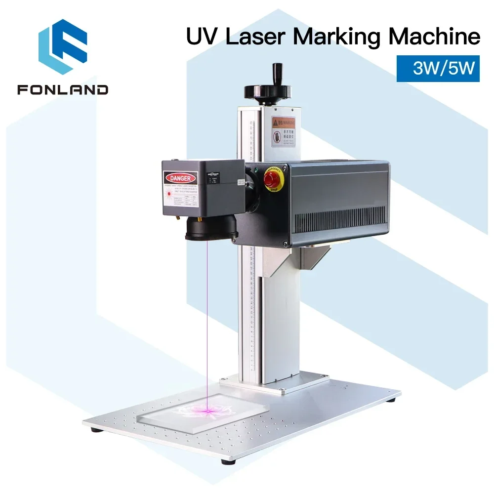 Fonland UV Laser Engraver Marking Machine 3W 5W 355nm Integrated Structure Body Design Marking Machine CNC Design Glass Metal