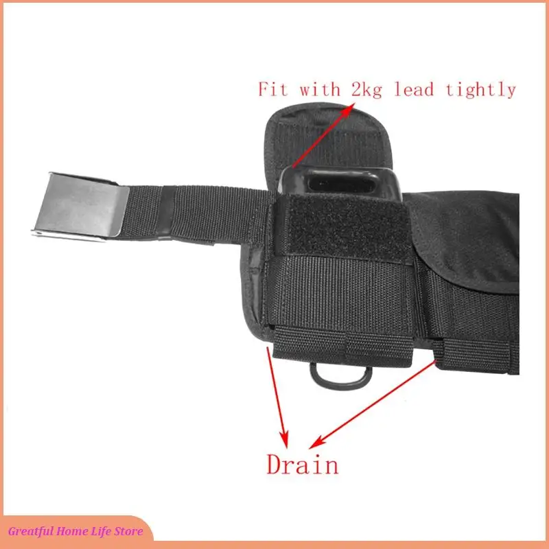 

AT59 Adjustable Scuba Diving Weight Belt Quick Release Buckle Nylon Webbing Tech Dive Webbing Straps Harness Accessories