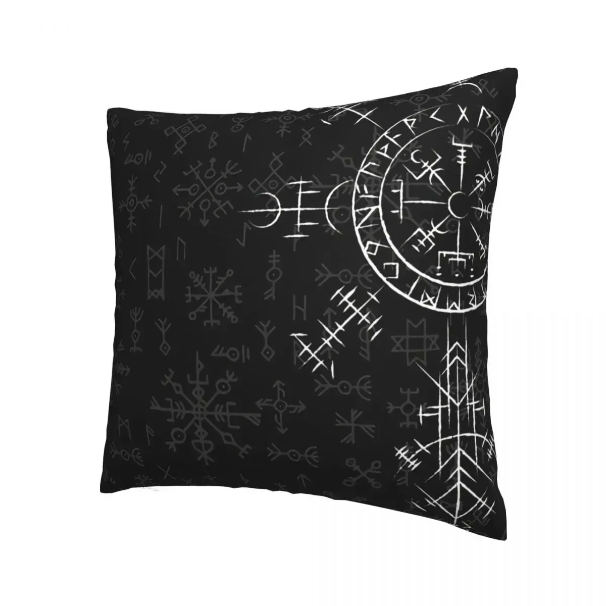 Celtic Lucky Charm kompas symbole celtycki Vegvisir poszewka na poduszkę Viking norweski poduszka na plecak na sofę Coussin pokrowce dekoracyjne — zdjęcie 3