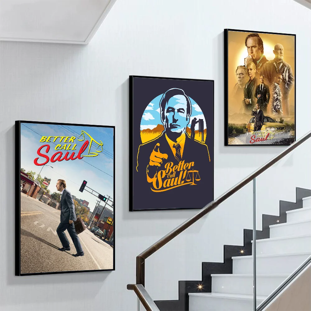 movie Better C-call Sauls Poster Self-adhesive Art Poster Retro Kraft Paper Sticker DIY Room Bar Vintage Decorative Painting