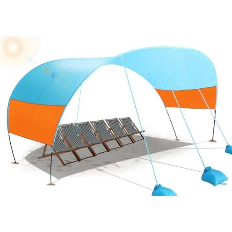 

Beach Canopy Sun Shade, Beach Shade Canopy Wind Sail Camping Sun Shelter Lightweight Beach Tent Sun Shelter Easy Setup Outdoor
