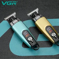 VGR 975 Hair Trimmer Professional Hair Clipper Rechargeable Haircut Machine Electric Trimmer Digital Display Clippers for Men